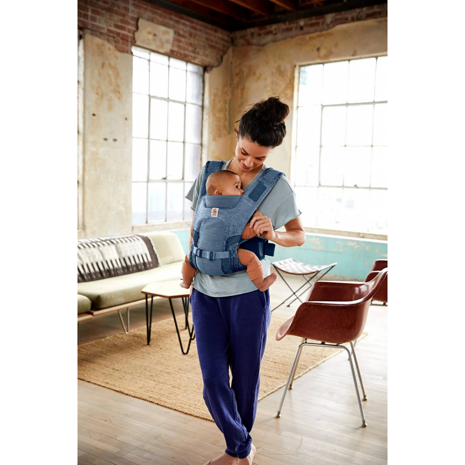 Ergobaby Aerloom Ocean Blue Slingoteka онлайн магазин