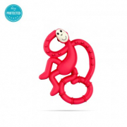 Matchstick Monkey Mini Monkey Teether чесалка с апликатор - рубинена