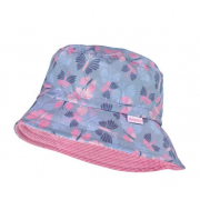 Maximo 0028 лятна шапка периферия синя,розови пеперуди UPF50+ 