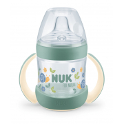 NUK for NATURE Шише за сок РР Temperature Control 150мл. със силиконов накрайник 6+мес. Зелена