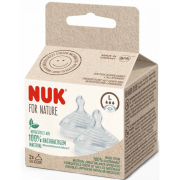 NUK for NATURE биберон за храна силикон 0+ L, 2бр. Softer