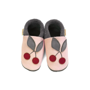 BaoBaby - бебешки кожени пантофки  - Чери  размер L