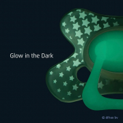 Difrax Pacifier Dental ортодонтична залъгалка 6+ м - Glow in the Dark