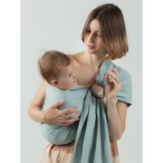 ISARA Frosty green Bamboo Linen Ring Sling Size 1